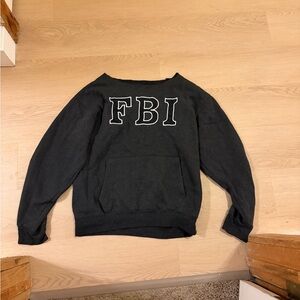 Black FBI Men's Sweater